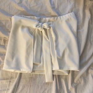 Women’s white formal skort
